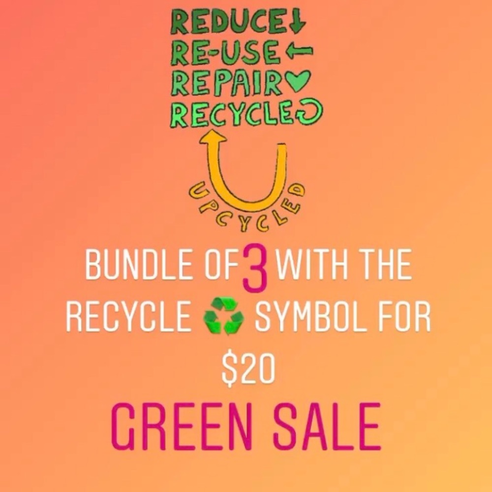 ♻️Green Sale. Look for the recycle ♻️symbol & save